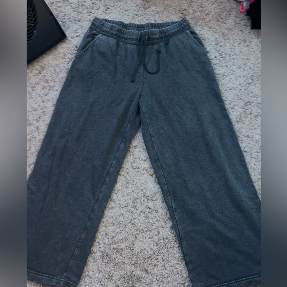 Gray Relaxed Fit Joggers with Elastic Waistband